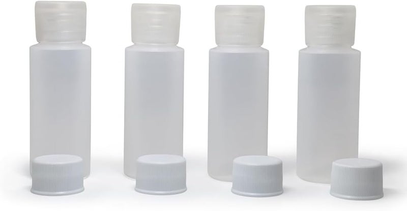 SELECTSHEN 2oz 8-Pieces TSA Approved Translucent Squeeze Bottles with Flip Cap & Extra Screw Caps, Leak Proof, FDA Compliant. Safe for Premium Costmetic, Shampoo, Conditioner DIY projects and Camping. - Image 1